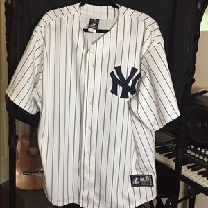 Majestic 2XL New York Yankees #2 Baseball Jersey